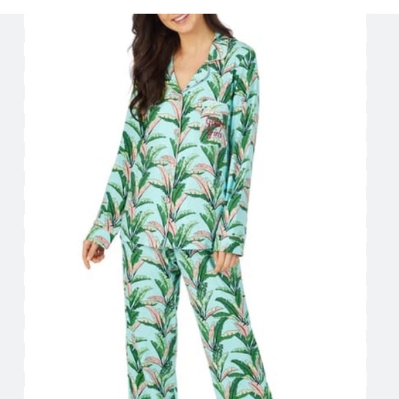 Bedhead Pajamas The Golden Girls RARE 3X organic cotton palm print 2 pc set - Picture 2 of 10